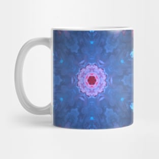 Psychedelic Hippie Blue Pink and Red Mug